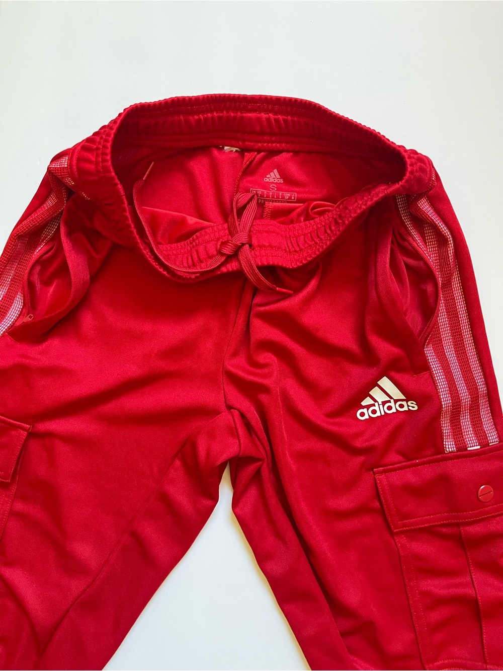 adidas women Cargo Joggers with White Logo - Picture 2 of 4